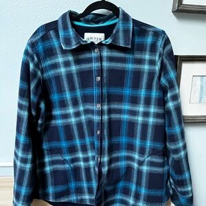 Orvis Teal and Navy Shirt